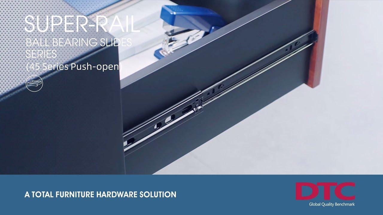 how to assemble dtc super rail 45 push open series b.b slides?